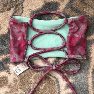 L’space lace up bandue byrdie bikini